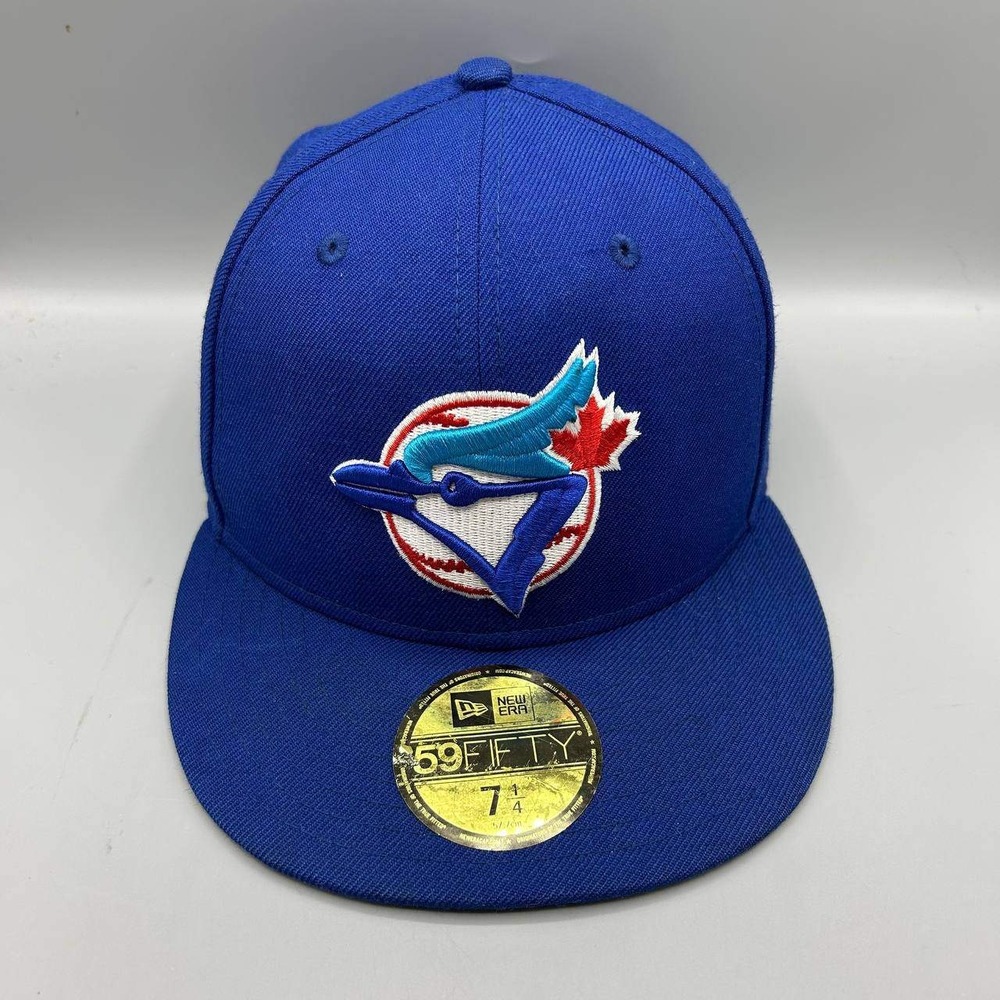 Toronto Blue Jays Hat Men 7 1/4 World Series 59Fifty New Era Fitted Cap Wool